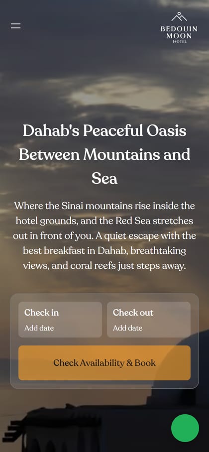 The Bedouin Moon Hotel — mobile