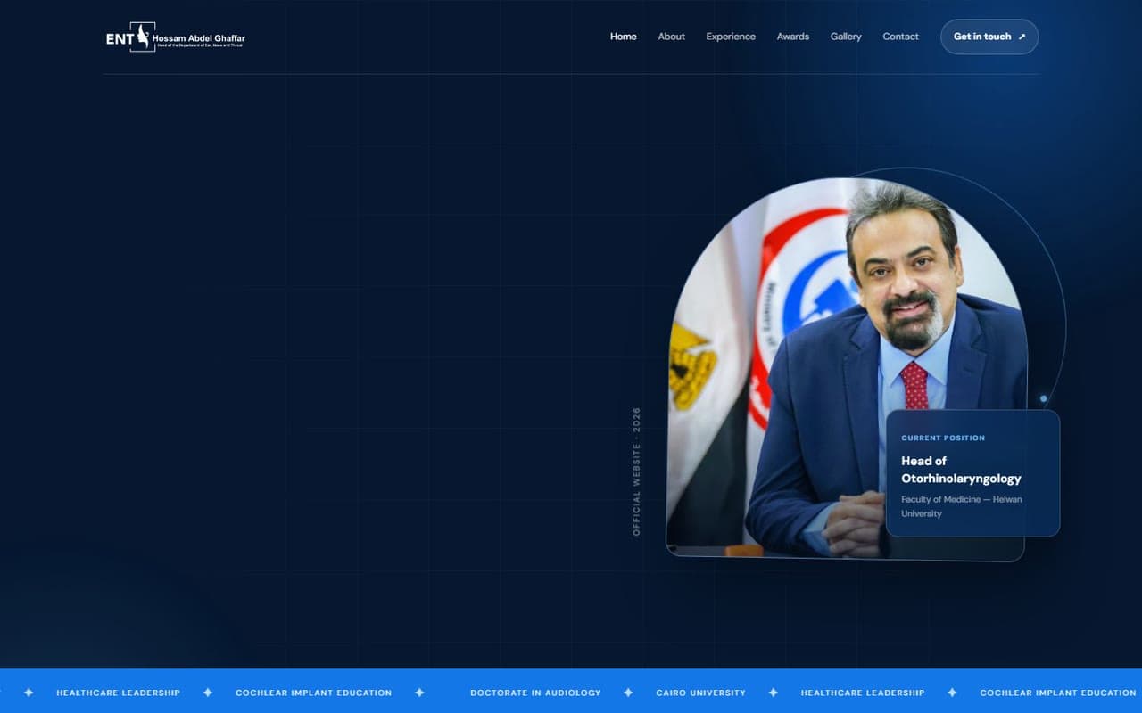 Dr. Hossam Abdelghaffar — desktop