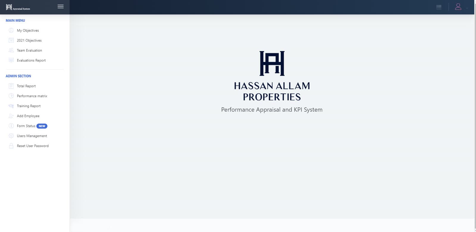 Welcome — Performance Appraisal and KPI System