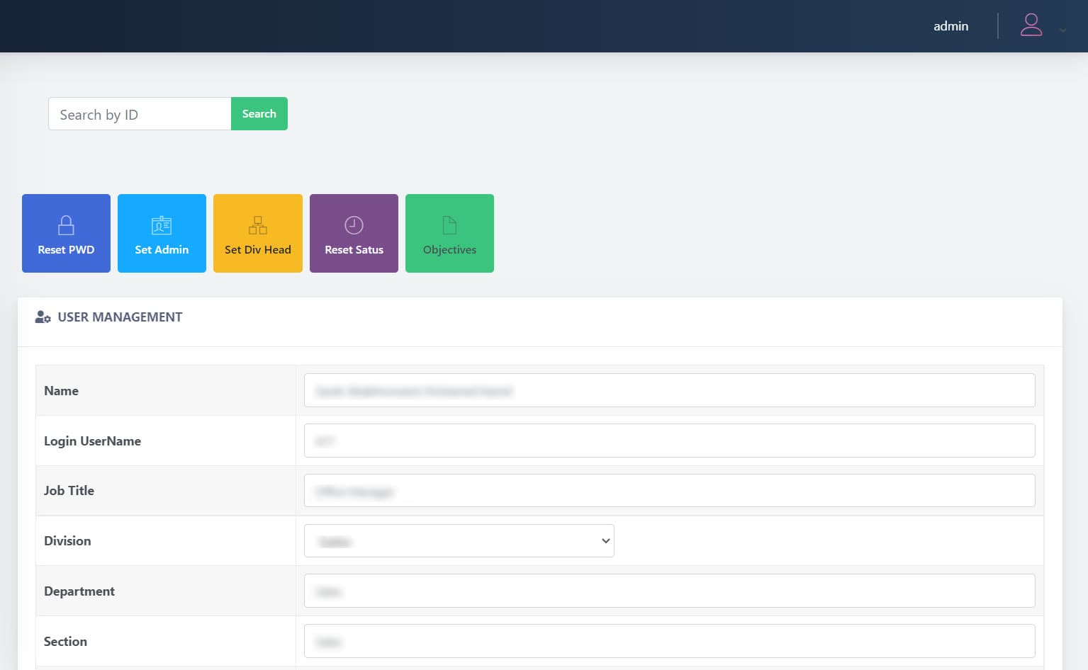 User management