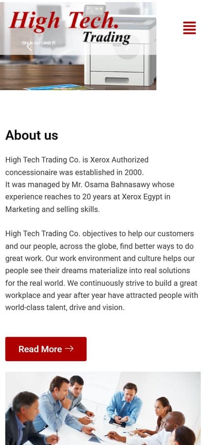High Tech Trading — mobile